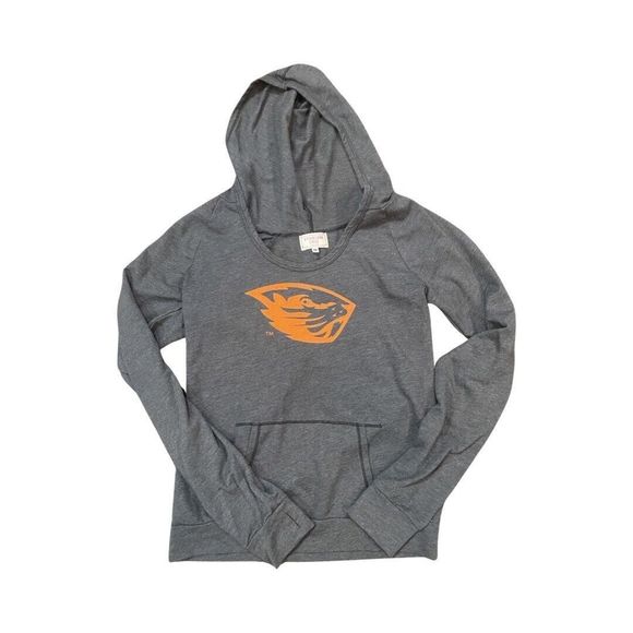Stadium Chic Lightweight Hoodie Oregon State Beavers Size Medium Made In USA - Picture 1 of 6
